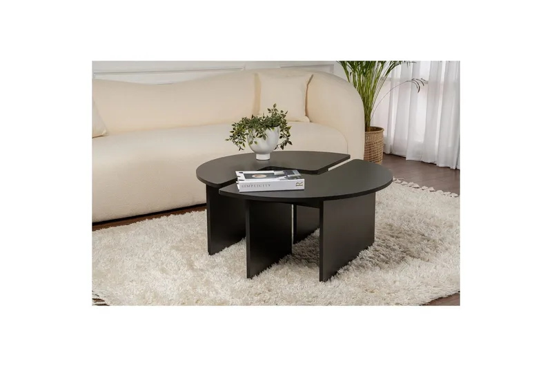 Sofabord Haruya Træ Sort - Træ Sort - Møbler - Borde - Sofabord
