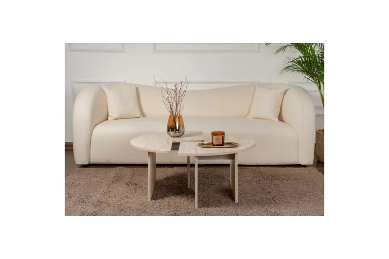 Sofabord Haruya Travertin - Travertin - Møbler - Borde - Sofabord