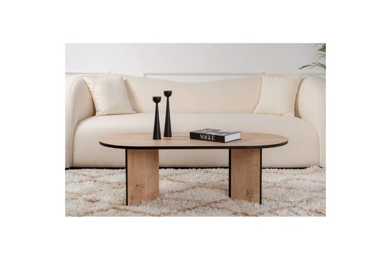 Sofabord Hasina Safir Eg Sort - Safir Eg Sort - Møbler - Borde - Sofabord