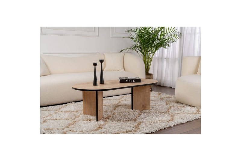 Sofabord Hasina Safir Eg Sort - Safir Eg Sort - Møbler - Borde - Sofabord