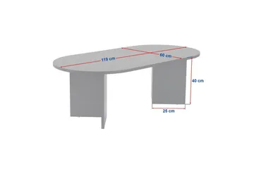 Sofabord Hasina Safir Eg Sort - Safir Eg Sort - Møbler - Borde - Sofabord