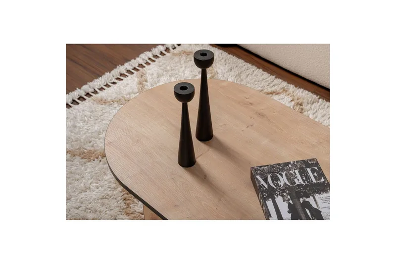 Sofabord Hasina Safir Eg Sort - Safir Eg Sort - Møbler - Borde - Sofabord