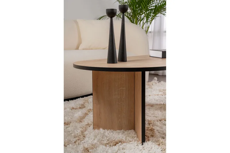 Sofabord Hasina Safir Eg Sort - Safir Eg Sort - Møbler - Borde - Sofabord