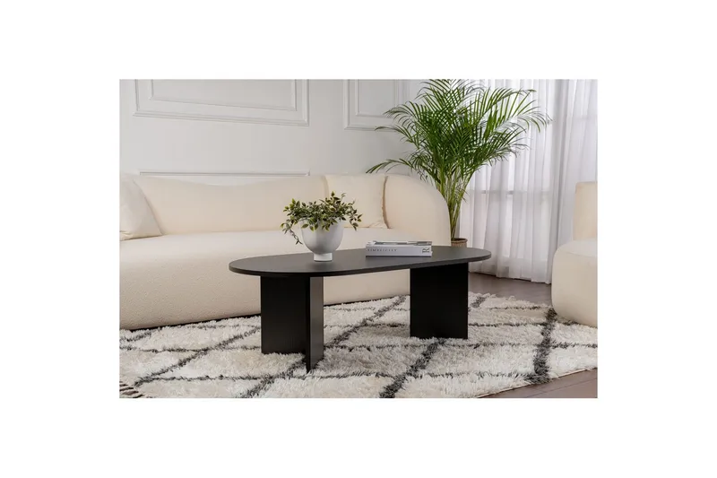 Sofabord Hasina Træ Sort - Træ Sort - Møbler - Borde - Sofabord