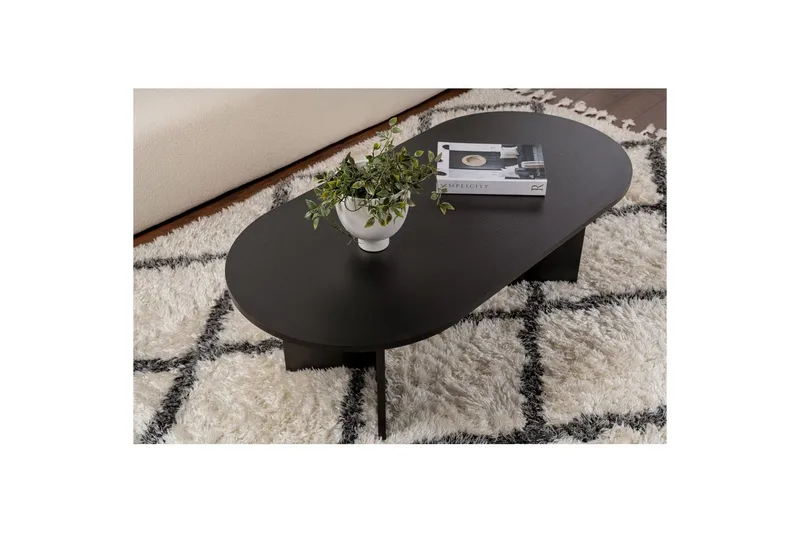 Sofabord Hasina Træ Sort - Træ Sort - Møbler - Borde - Sofabord