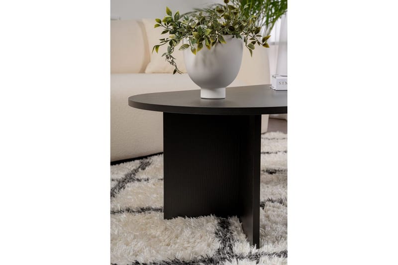 Sofabord Hasina Træ Sort - Træ Sort - Møbler - Borde - Sofabord