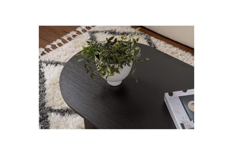 Sofabord Hasina Træ Sort - Træ Sort - Møbler - Borde - Sofabord