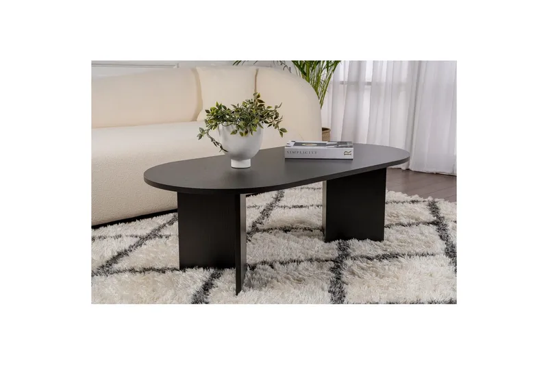 Sofabord Hasina Træ Sort - Træ Sort - Møbler - Borde - Sofabord