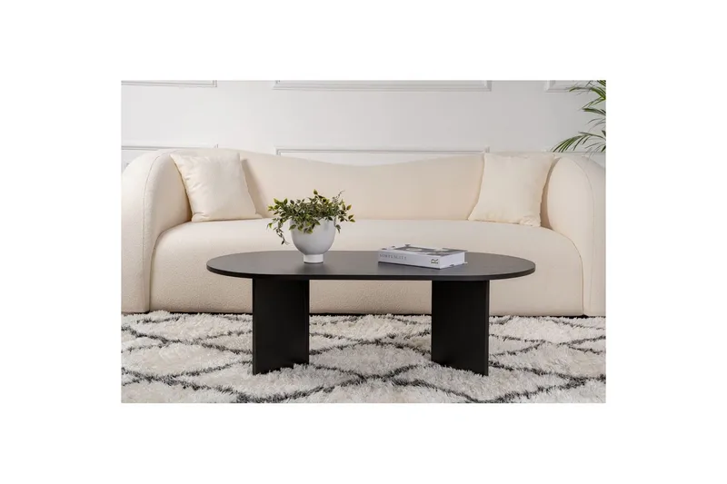 Sofabord Hasina Træ Sort - Træ Sort - Møbler - Borde - Sofabord