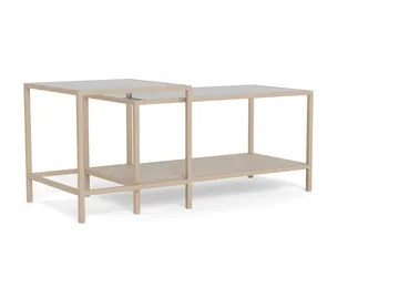 Hasslevik Sofabord 90 cm - Klar/Grå - Møbler - Borde - Sofabord