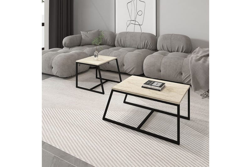 Sofabord Hebamal Travertin - Natur - Møbler - Borde - Sofabord