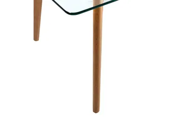 Helena Sofabord 120 cm - Glas/Træ/Natur - Møbler - Borde - Sofabord
