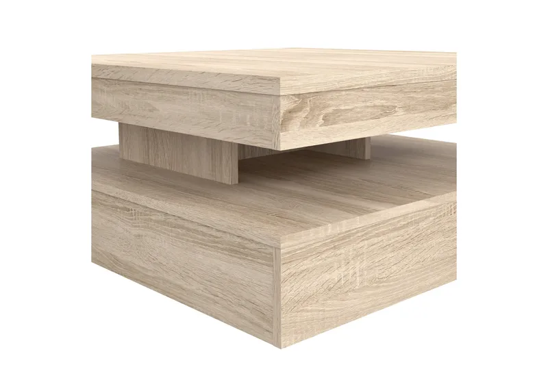 Holmeswood Sofabord 78 cm med Opbevaring Hylde - Brun - Møbler - Borde - Sofabord