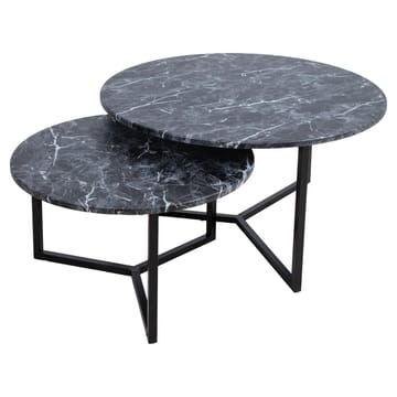 Sofabord HOME4YOU AKIRA 2 stk. sæt 80x45 cm 60x37 cm Mørkegrå - Mørkegrå - Møbler - Borde - Sofabord