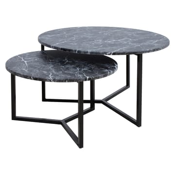 Sofabord HOME4YOU AKIRA 2 stk. sæt 80x45 cm 60x37 cm Mørkegrå - Mørkegrå - Møbler - Borde - Sofabord