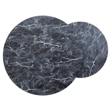 Sofabord HOME4YOU AKIRA 2 stk. sæt 80x45 cm 60x37 cm Mørkegrå - Mørkegrå - Møbler - Borde - Sofabord