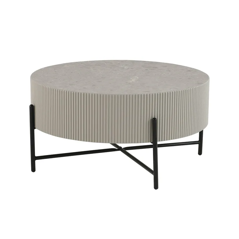 Sofabord HOME4YOU Asher D80x40 cm grå, Grå