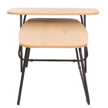 Sofabord HOME4YOU Duo 2 stk. 120x48x40 cm 75x40xh48 cm Ask/sort - ask/sort - Møbler - Borde - Sofabord