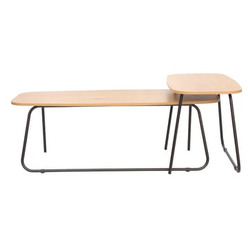 Sofabord HOME4YOU Duo 2 stk. 120x48x40 cm 75x40xh48 cm Ask/sort - ask/sort - Møbler - Borde - Sofabord
