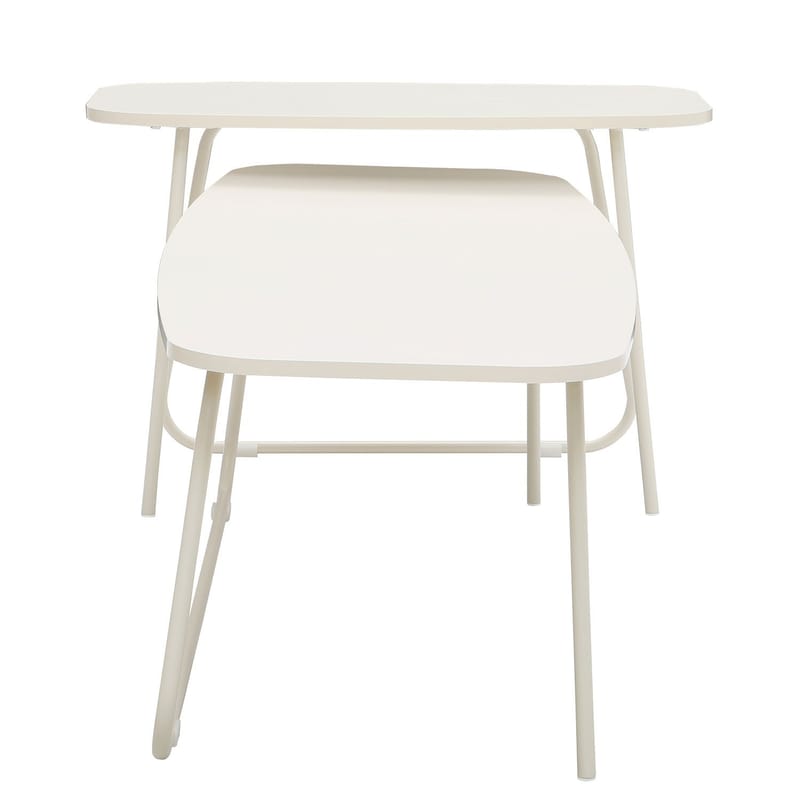 Sofabord HOME4YOU Duo 2 stk. 120x48x40 cm 75x40xh48 cm Lyst træ/beige - lyst træ/beige - Møbler - Borde - Sofabord