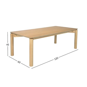 Sofabord HOME4YOU Gardenia 120x60x45 cm Eg - Eg - Møbler - Borde - Sofabord