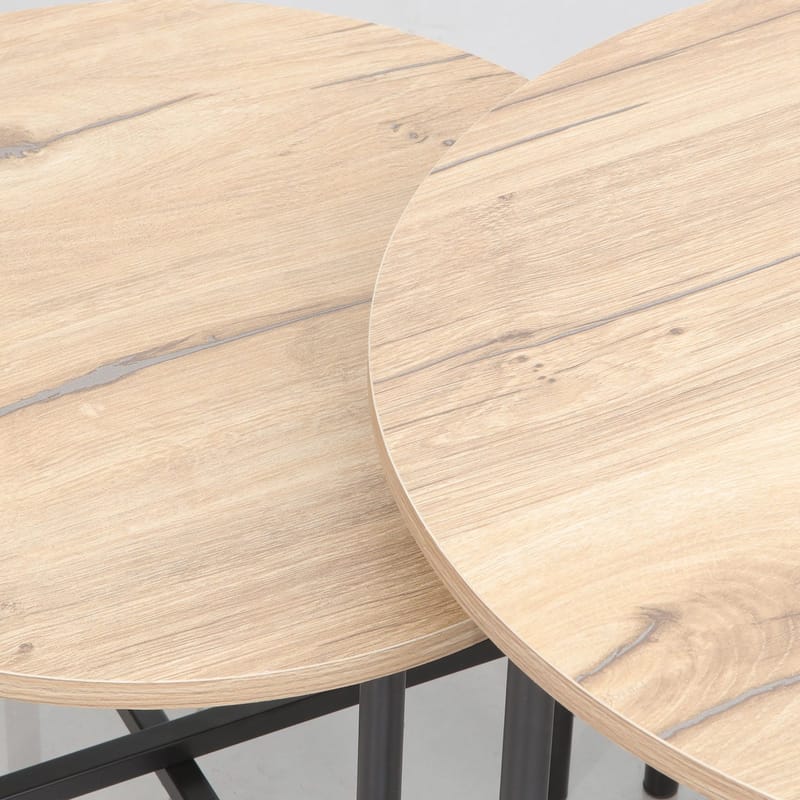 Sofabord HOME4YOU Hannes 50x50x40 cm rustik melamin - Rustik melamin - Møbler - Borde - Sofabord