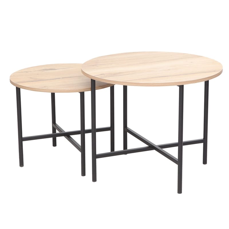 Sofabord HOME4YOU Hannes 60x60x48 cm Rustik melamin - rustik melamin - Møbler - Borde - Sofabord