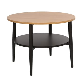 Sofabord HOME4YOU Hector Ask/Sort 60x60x45 cm - ask/sort - Møbler - Borde - Sofabord