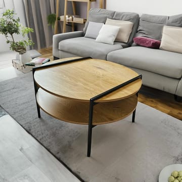 Sofabord HOME4YOU Hedvig 80x80x45 cm ask/sort - Ask / sort - Møbler - Borde - Sofabord