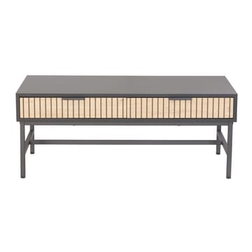 Sofabord HOME4YOU Helve 100x48x40 cm melamin - sort / lyst træ - Møbler - Borde - Sofabord