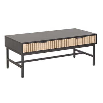 Sofabord HOME4YOU Helve 100x48x40 cm melamin - sort / lyst træ - Møbler - Borde - Sofabord