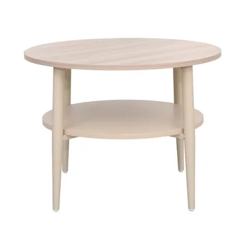 Sofabord HOME4YOU Lester lyst træ/beige 60x60x45 cm - Lyst træ / beige - Møbler - Borde - Sofabord
