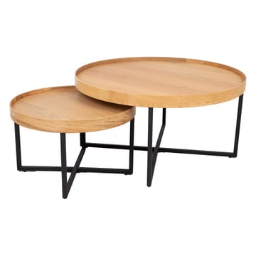 Sofabord HOME4YOU Music 2 stk. sæt Eg 60x38, 90x46 - Eg - Møbler - Borde - Sofabord