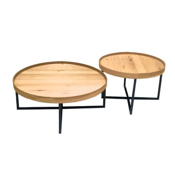Sofabord HOME4YOU Music 2 stk. sæt Eg 60x38, 90x46 - Eg - Møbler - Borde - Sofabord