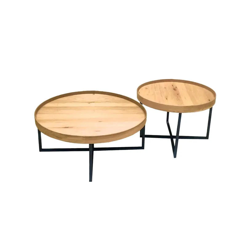 Sofabord HOME4YOU Music 2 stk. sæt Eg 70x46, 50x38 - Eg - Møbler - Borde - Sofabord
