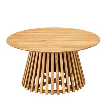 Sofabord HOME4YOU Slatted D80x40 cm elm - elm - Møbler - Borde - Sofabord