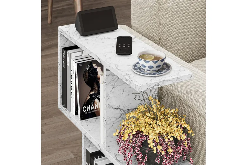 Sofabord Homemania Carrara Marmor - Carrara Marmor - Møbler - Borde - Sofabord