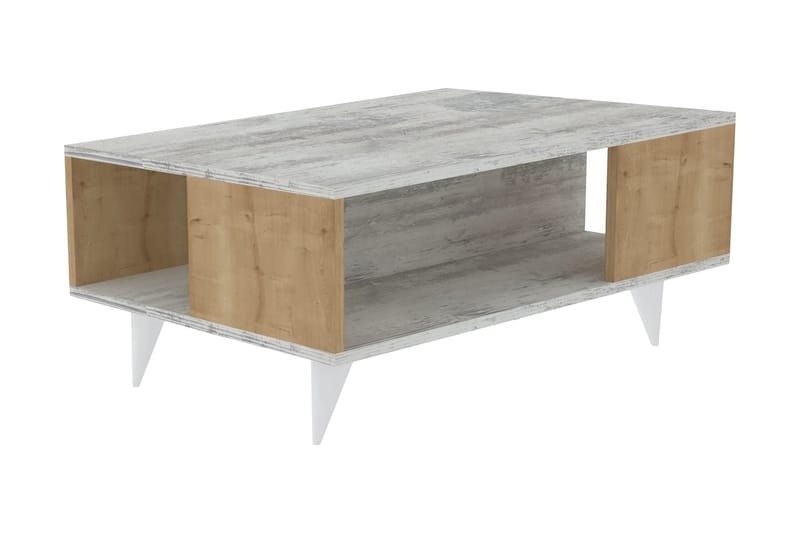Homfred Sofabord 90x39,5x90 cm - Hvid - Møbler - Borde - Sofabord