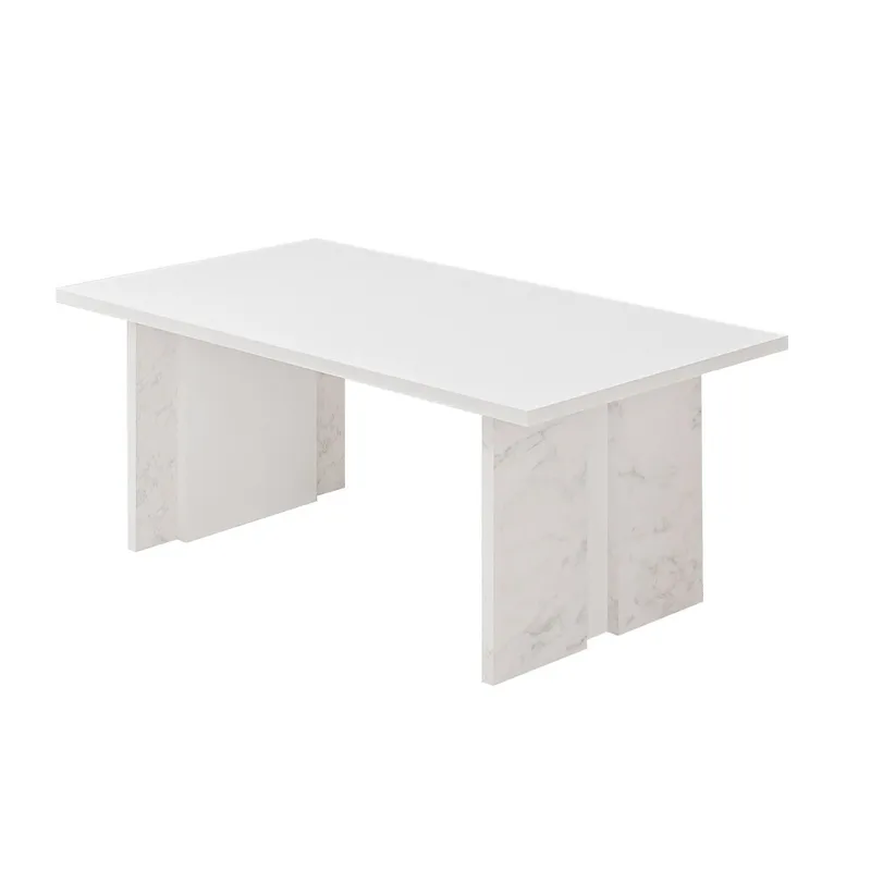 Sofabord Homitis Ravello (90 x 40 x 50 cm) Hvid marmor, undefined