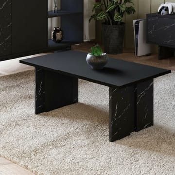 Sofabord Homitis Ravello (90 x 40 x 50 cm) Sort marmor - Møbler - Borde - Sofabord