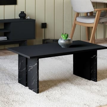 Sofabord Homitis Ravello (90 x 40 x 50 cm) Sort marmor - Møbler - Borde - Sofabord