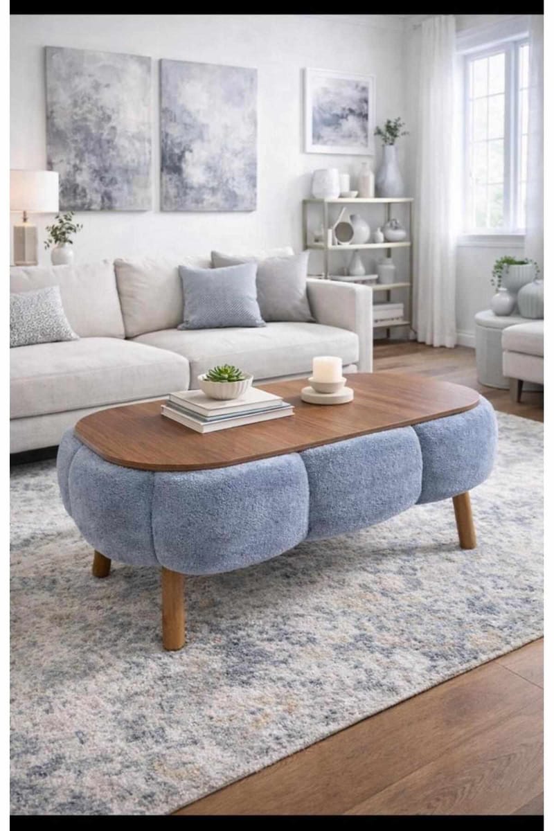 Sofabord Homitis Papatya (98 x 45 x 68 cm) Grå - Møbler - Borde - Sofabord