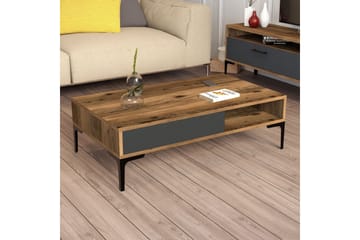 Hommaz Sofabord 105x32,6x105 cm - Brun - Møbler - Borde - Sofabord