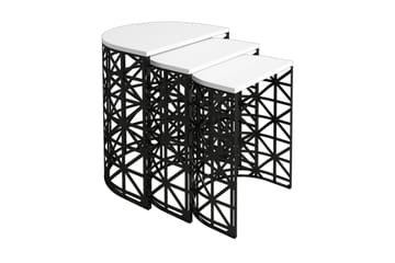 Hovdane Indskudsbord 46 cm Halvcirkel 3 Bord