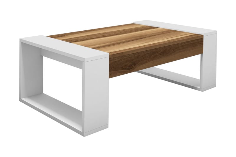 Hovdane Sofabord 102 cm - Brun/Hvid - Møbler - Borde - Sofabord