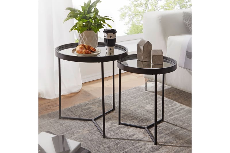 Hueske Indskudsbord 46 cm - Sort - Møbler - Borde - Sofabord