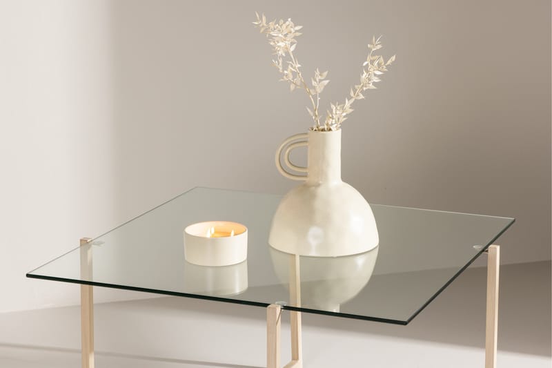 Hybrid Sofabord 80x80 cm - Transparent - Møbler - Borde - Sofabord
