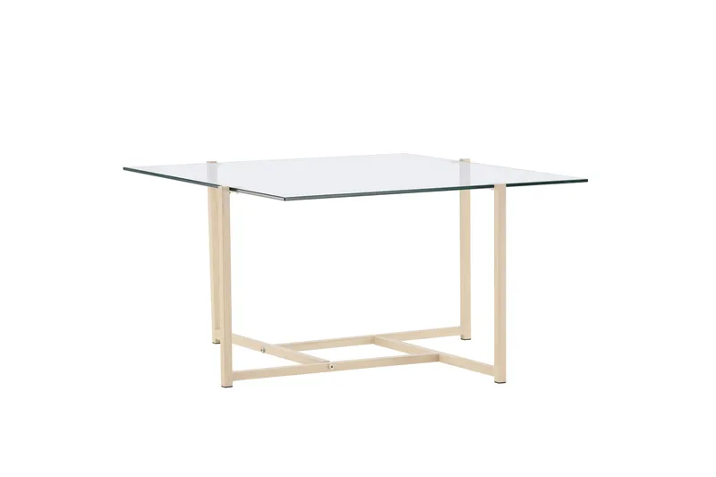 Hybrid Sofabord 80x80 cm - Transparent - Møbler - Borde - Sofabord