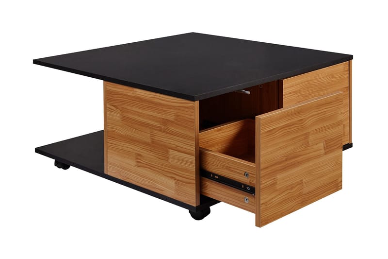 Hyland sofabord 70 cm - Sort - Møbler - Borde - Sofabord - sofabord med hjul