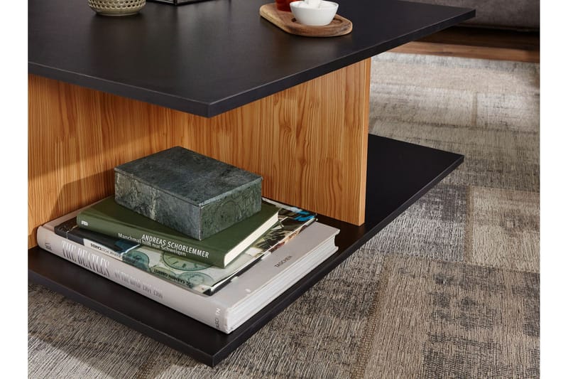 Hyland sofabord 70 cm - Sort - Møbler - Borde - Sofabord - sofabord med hjul